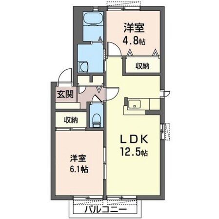 セーブルハイツＡＢの物件間取画像